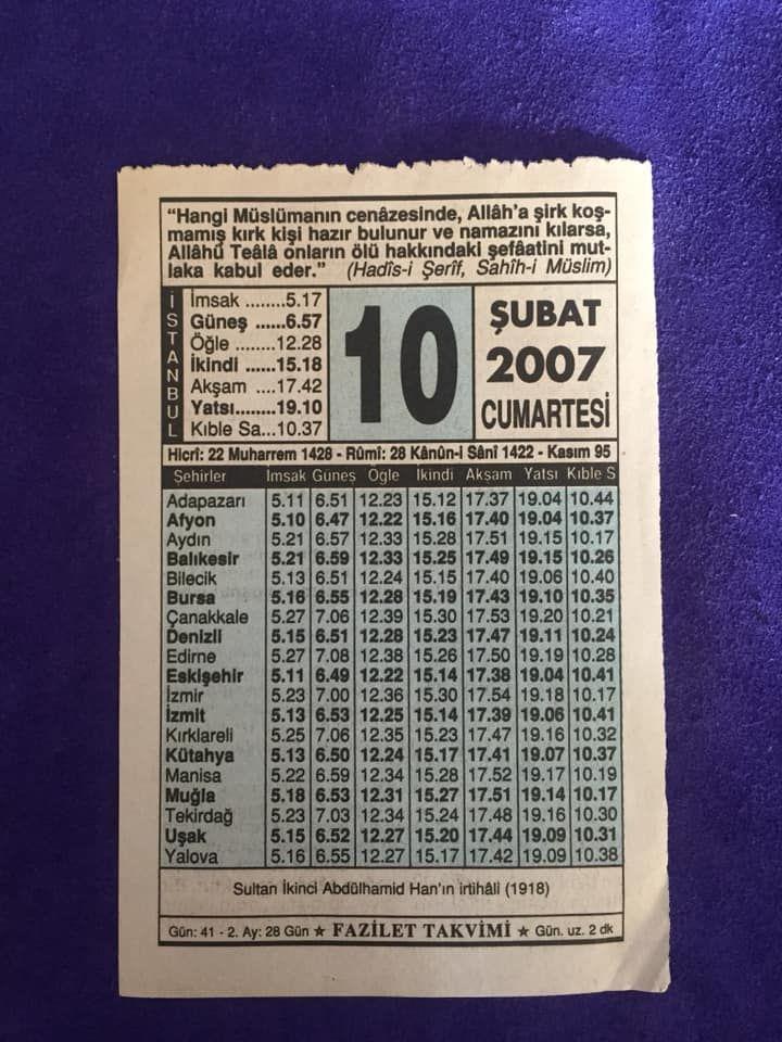 Ubat Takvim Yapra Nostalji Koleksiyonluk Takvim Yapra