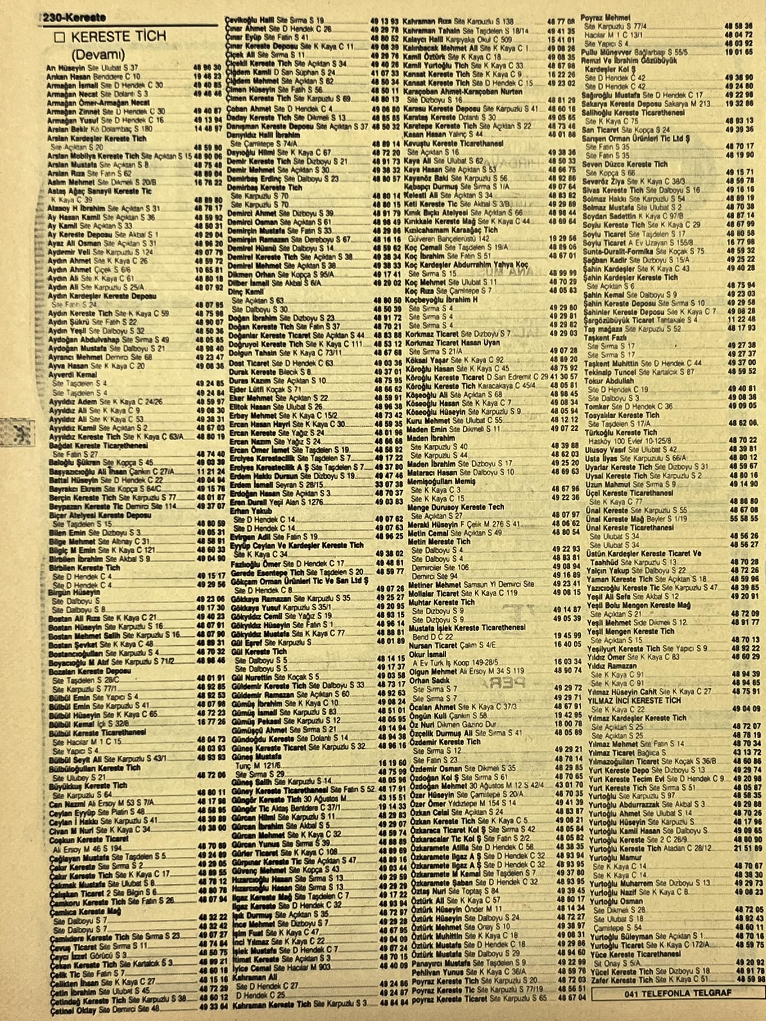 Ankara 1986 Meslek Reklam İlanı Efemera S229 Ankara 1986 Meslek Reklam İlanı Efemera S229