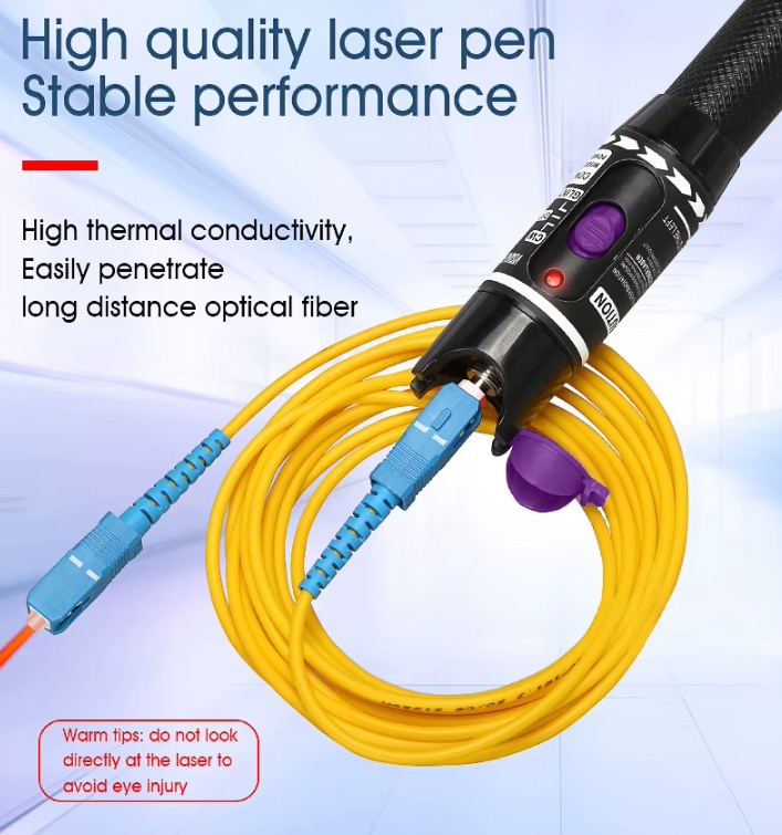 AUA-H10 Fiber Optik Arıza Tespit Cihazı 10mW AUA-H10 Fiber Optik Arıza Tespit Cihazı 10mW