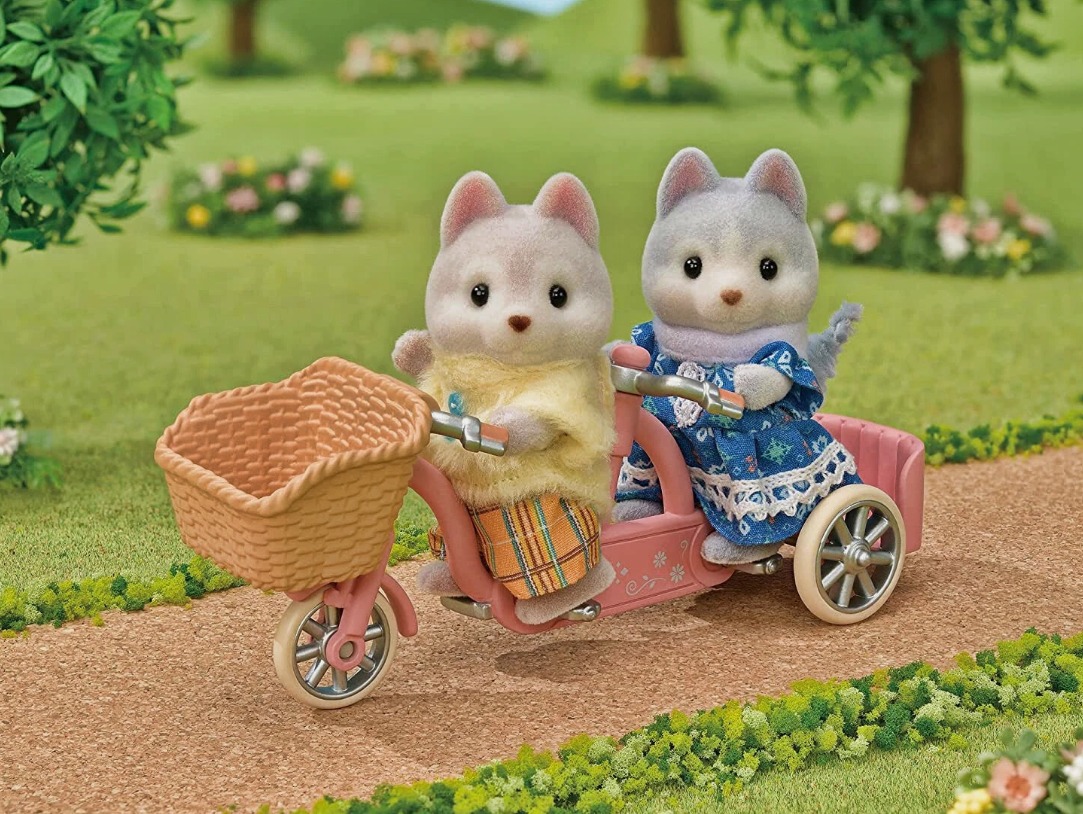 Calico Critters Husky Tandem Cycling Set Figür Oyunca Seti Calico Critters Husky Tandem Cycling Set Figür Oyunca Seti