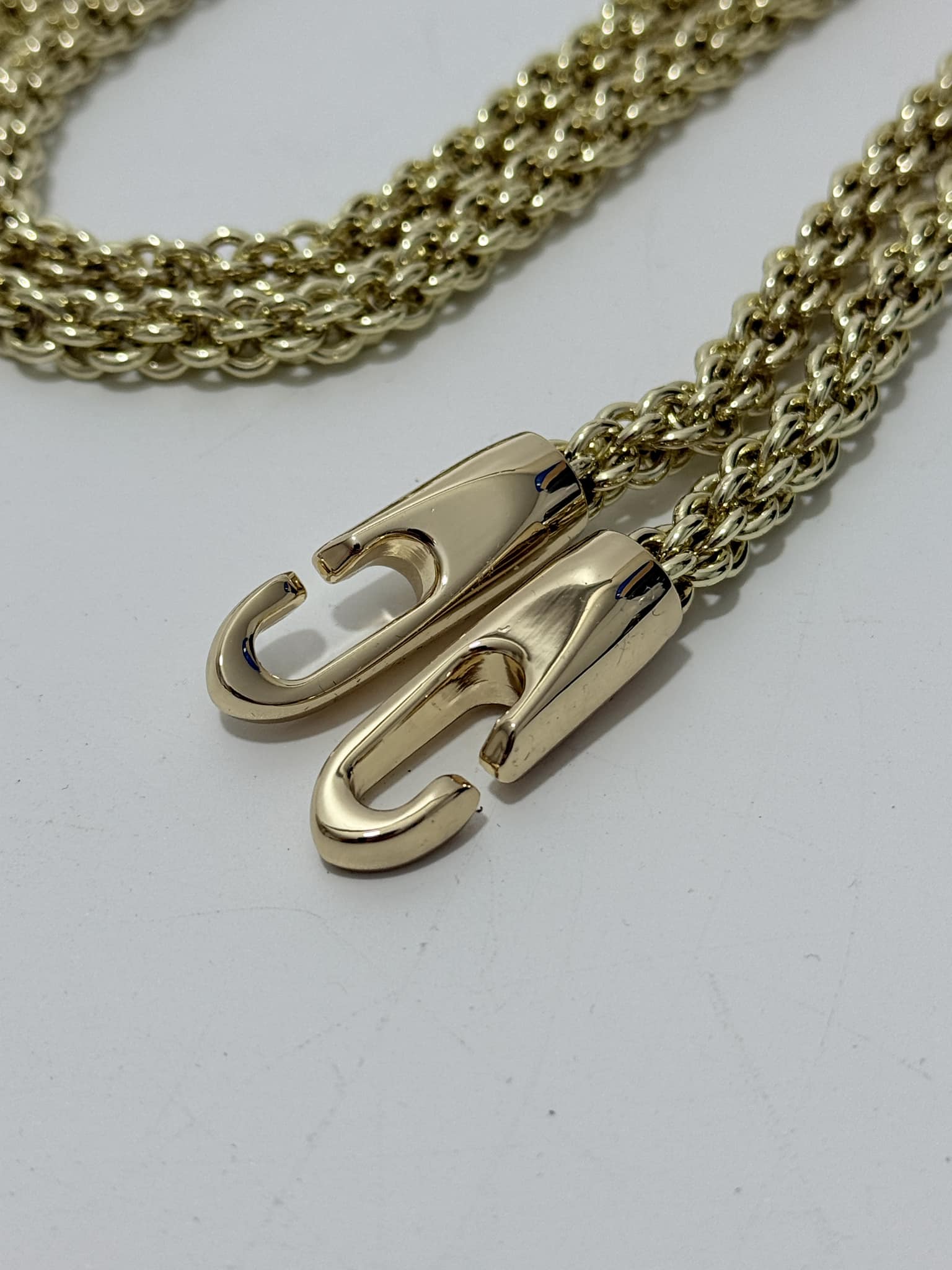 Çift Halkalı Çanta Askı Zinciri 120cm (Light Gold) Çift Halkalı Çanta Askı Zinciri 120cm (Light Gold)