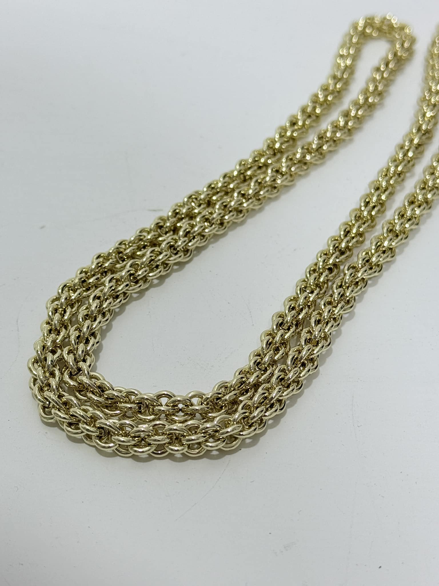 Çift Halkalı Çanta Askı Zinciri 120cm (Light Gold) Çift Halkalı Çanta Askı Zinciri 120cm (Light Gold)
