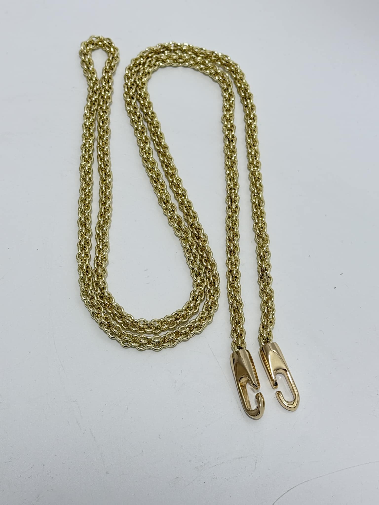 Çift Halkalı Çanta Askı Zinciri 120cm (Light Gold) Çift Halkalı Çanta Askı Zinciri 120cm (Light Gold)
