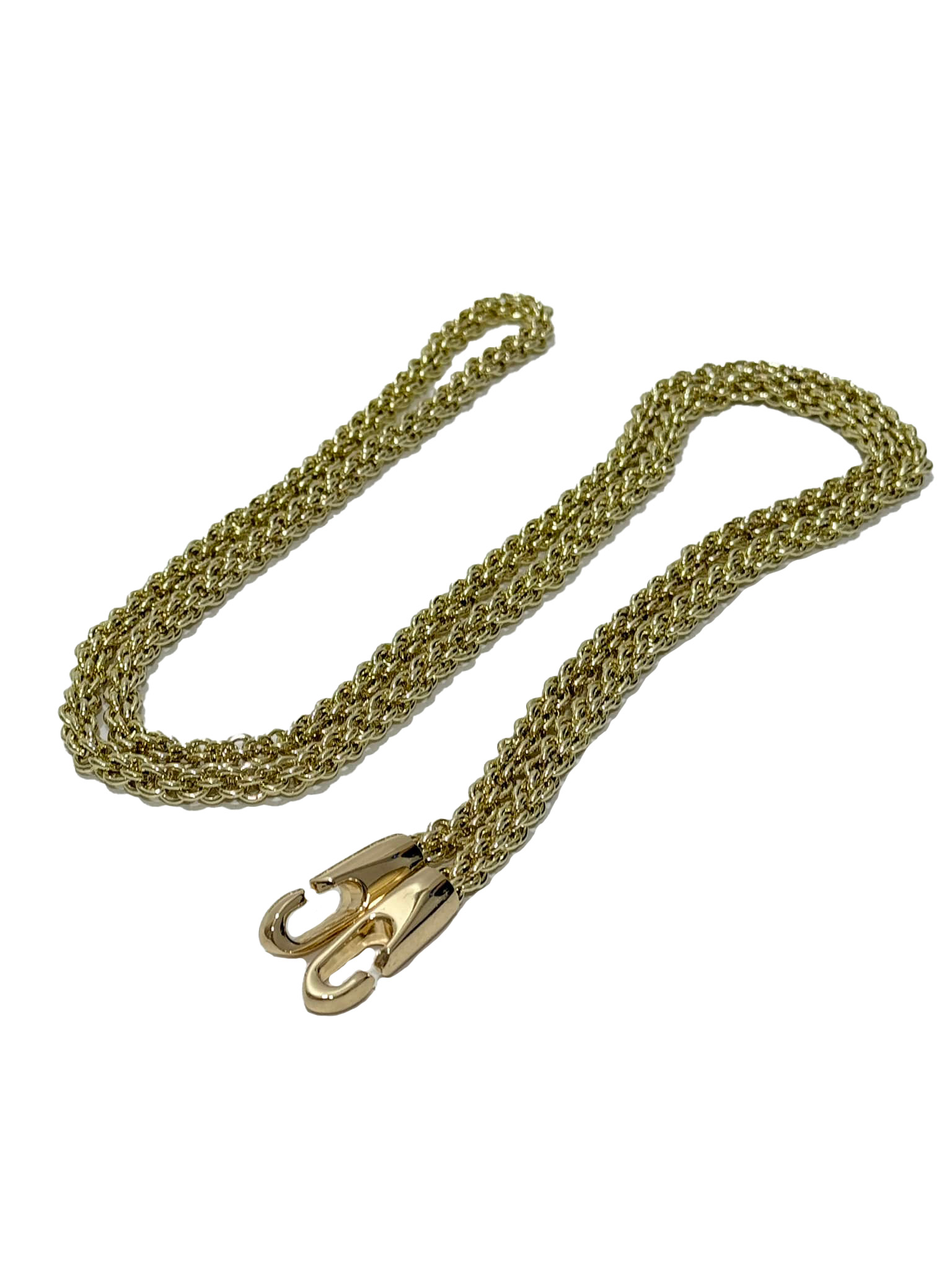 Çift Halkalı Çanta Askı Zinciri 120cm (Light Gold) Çift Halkalı Çanta Askı Zinciri 120cm (Light Gold)