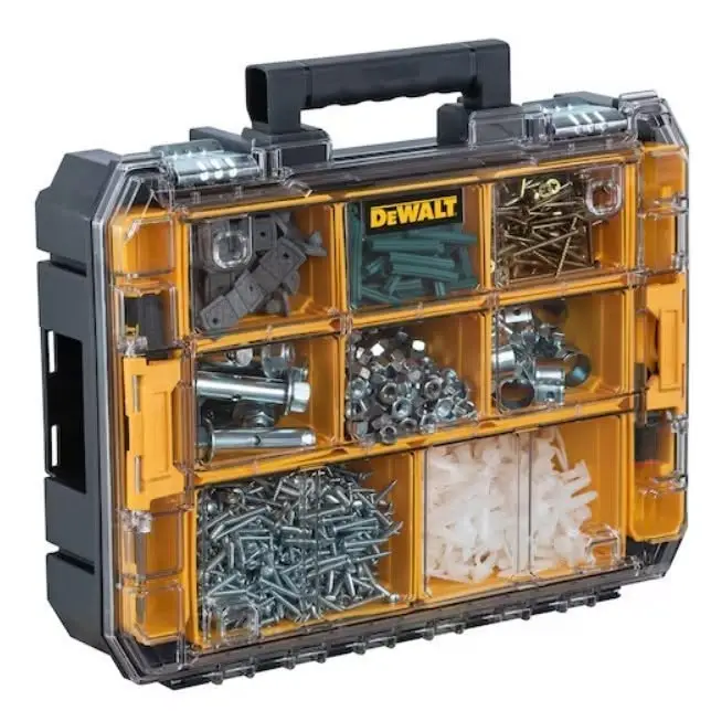 Dewalt TSTAK Ağır Hizmet Tipi Şeffaf Kapaklı Takım Çantası DW012 (Çıtır Darbeli)