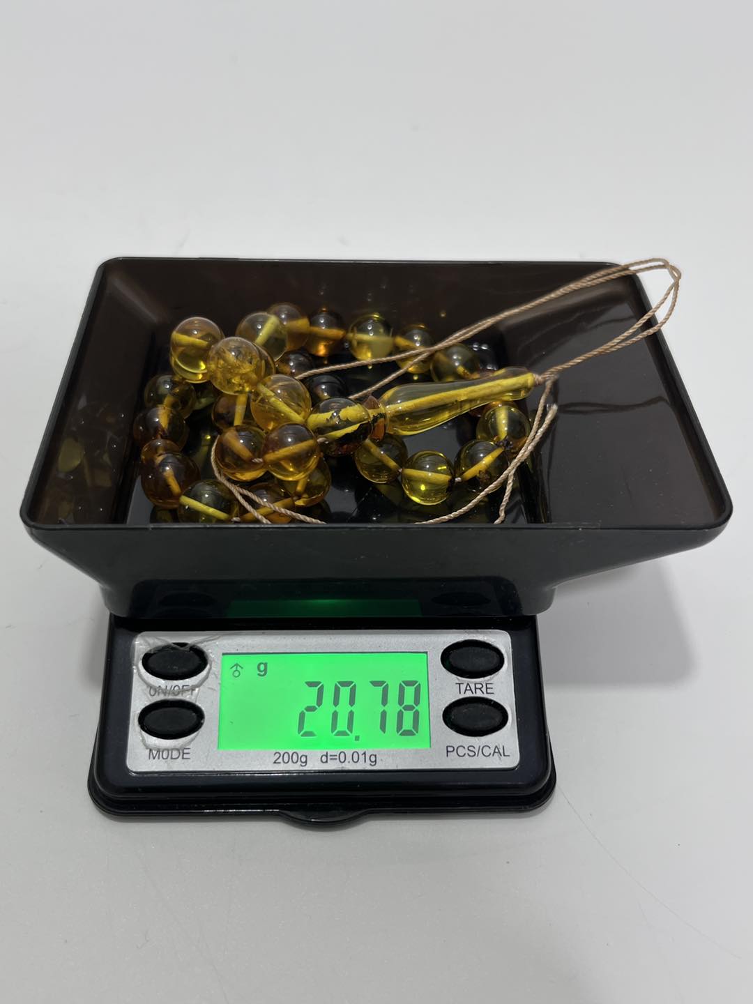 Doğal Kaya Damla Kehribar Tesbih 33lük 20,77 Gram Doğal Kaya Damla Kehribar Tesbih 33lük 20,77 Gram