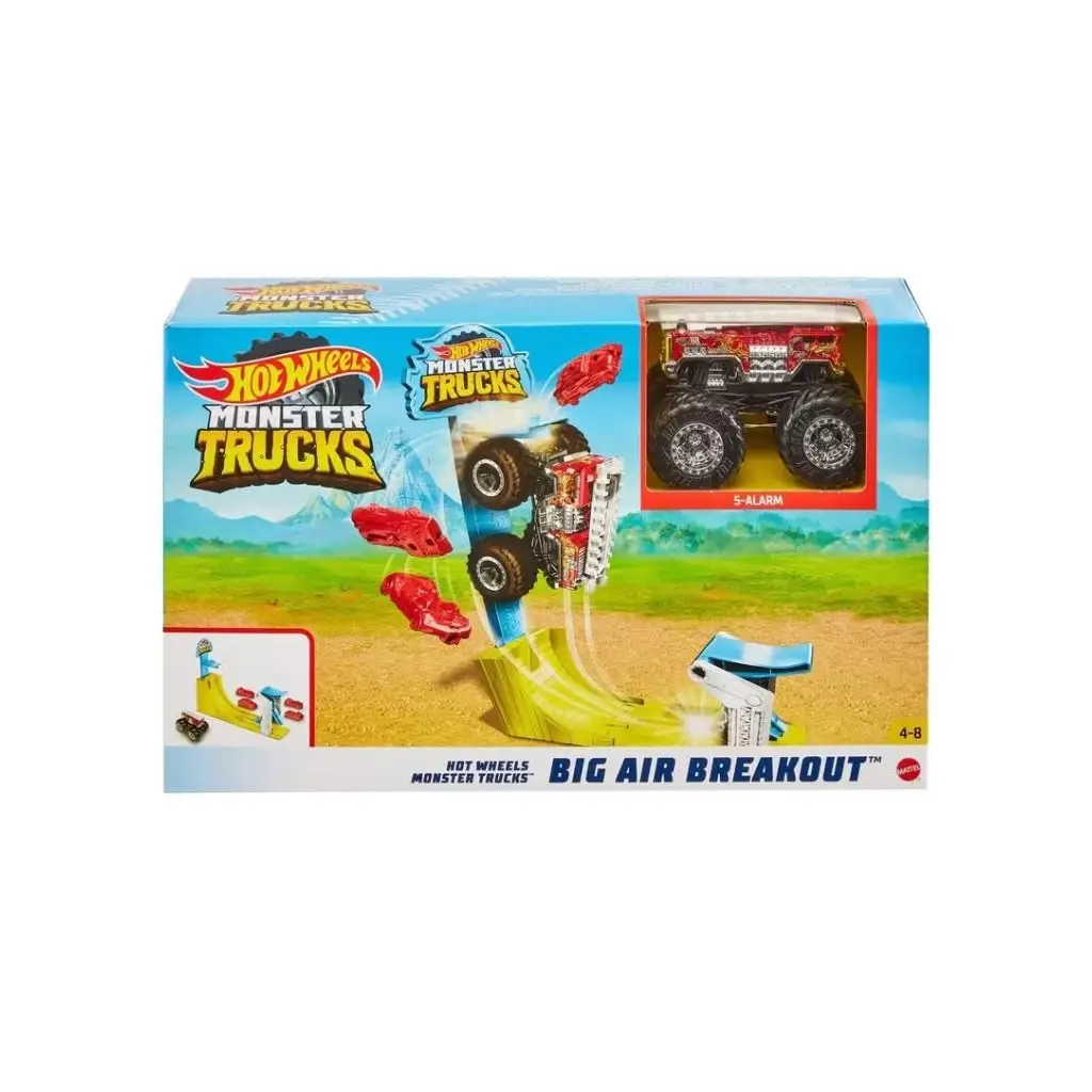 Hot Wheels GYC81 Monster Trucks Big Air Breakout Oyun Seti