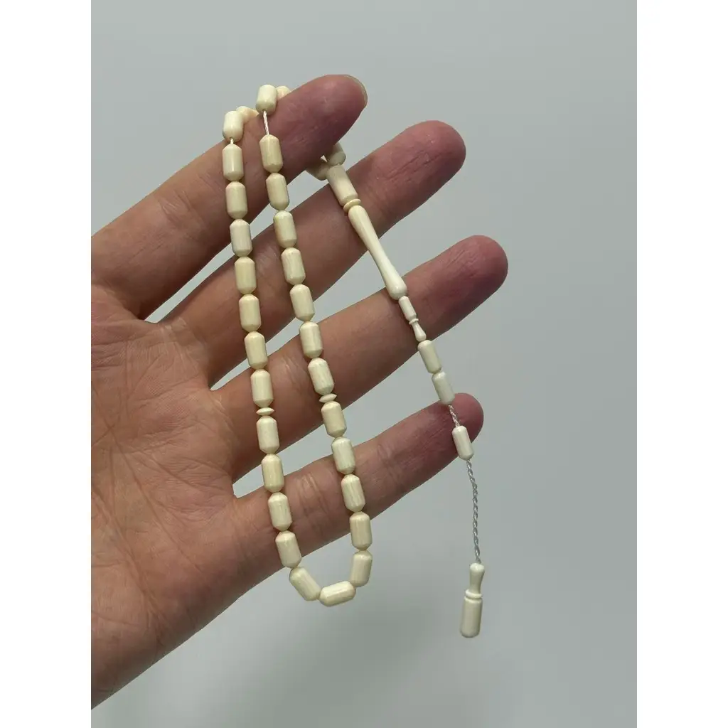 Kesme Fildişi Tesbih 8,60 Gram - Koleksiyonluk Fil Dişi Tespih (F057)
