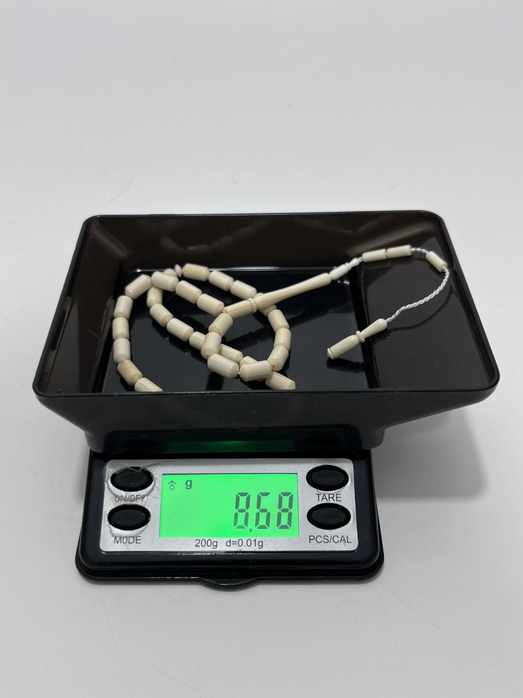 Kesme Fildişi Tesbih 8,67 Gram - Koleksiyonluk Fil Dişi Tespih Kesme Fildişi Tesbih 8,67 Gram - Koleksiyonluk Fil Dişi Tespih