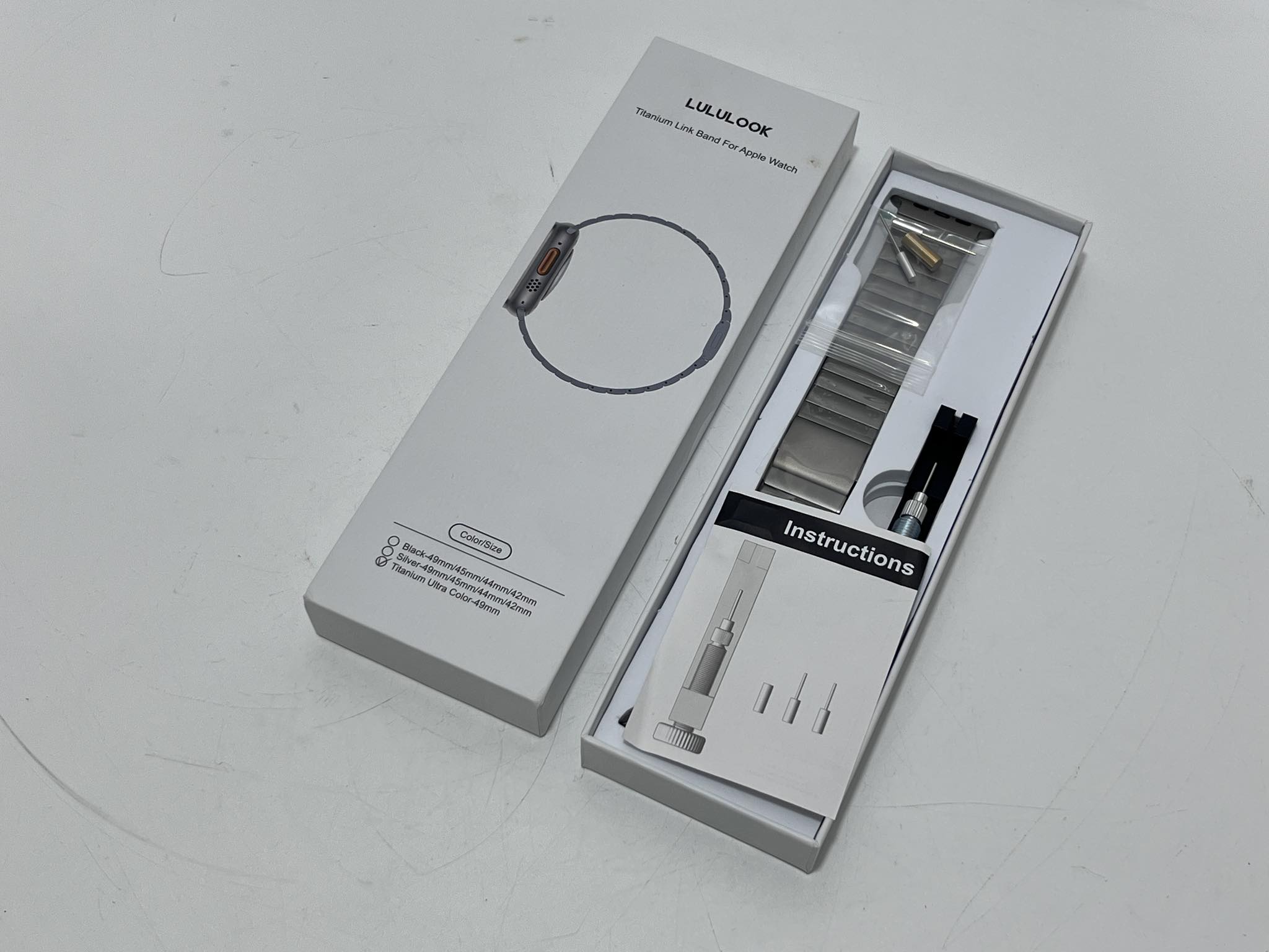 Lululook Apple Watch Ultra Titanyum Saat Kordonu 49mm Lululook Apple Watch Ultra Titanyum Saat Kordonu 49mm