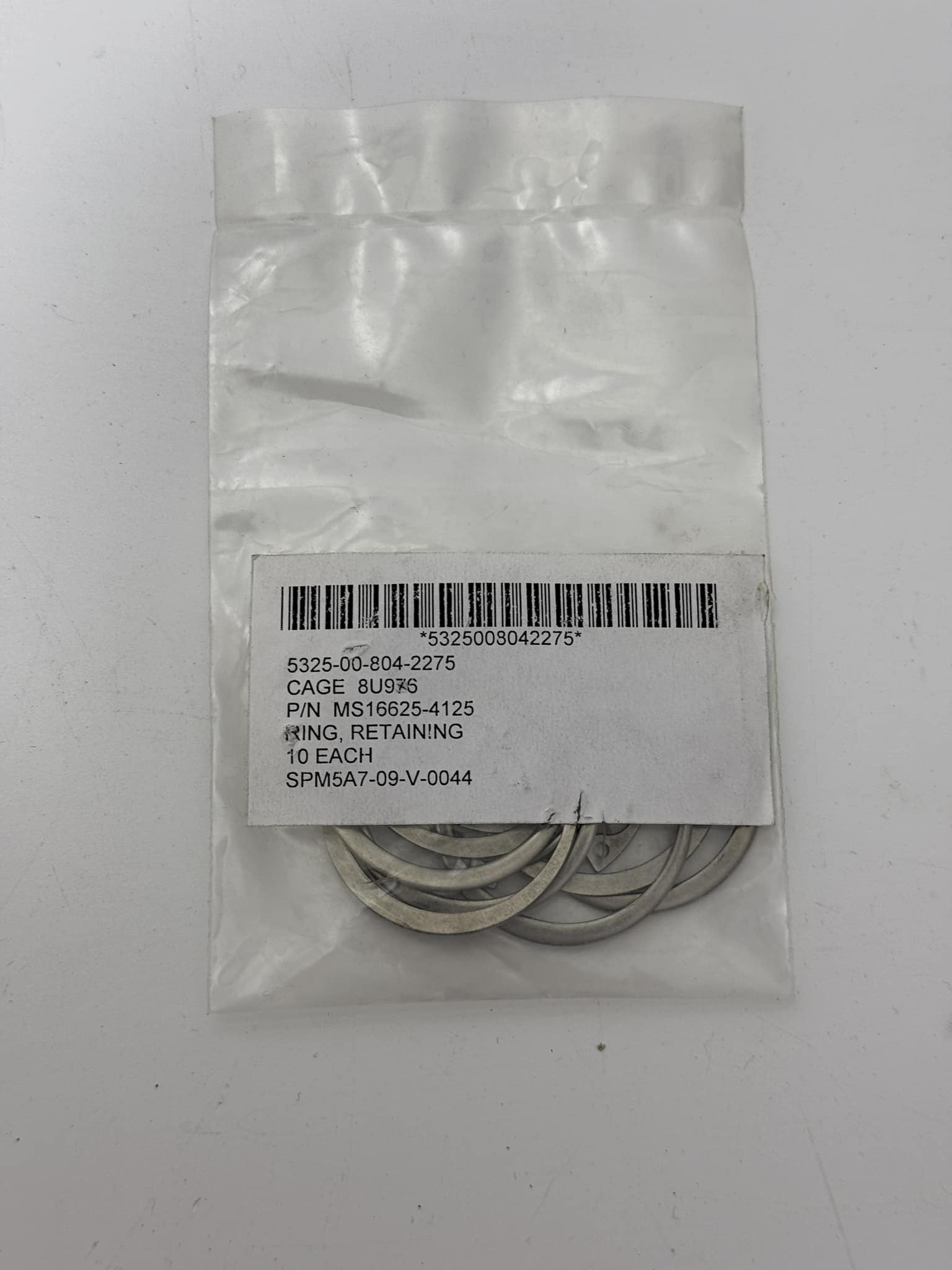 MS16625-4125 Paslanmaz Çelik Segman 10 Adet MS16625-4125 Paslanmaz Çelik Segman 10 Adet