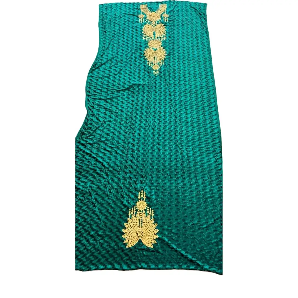 Nakış İşlemeli Kadife Elbiselik Kumaş 300X150cm 009