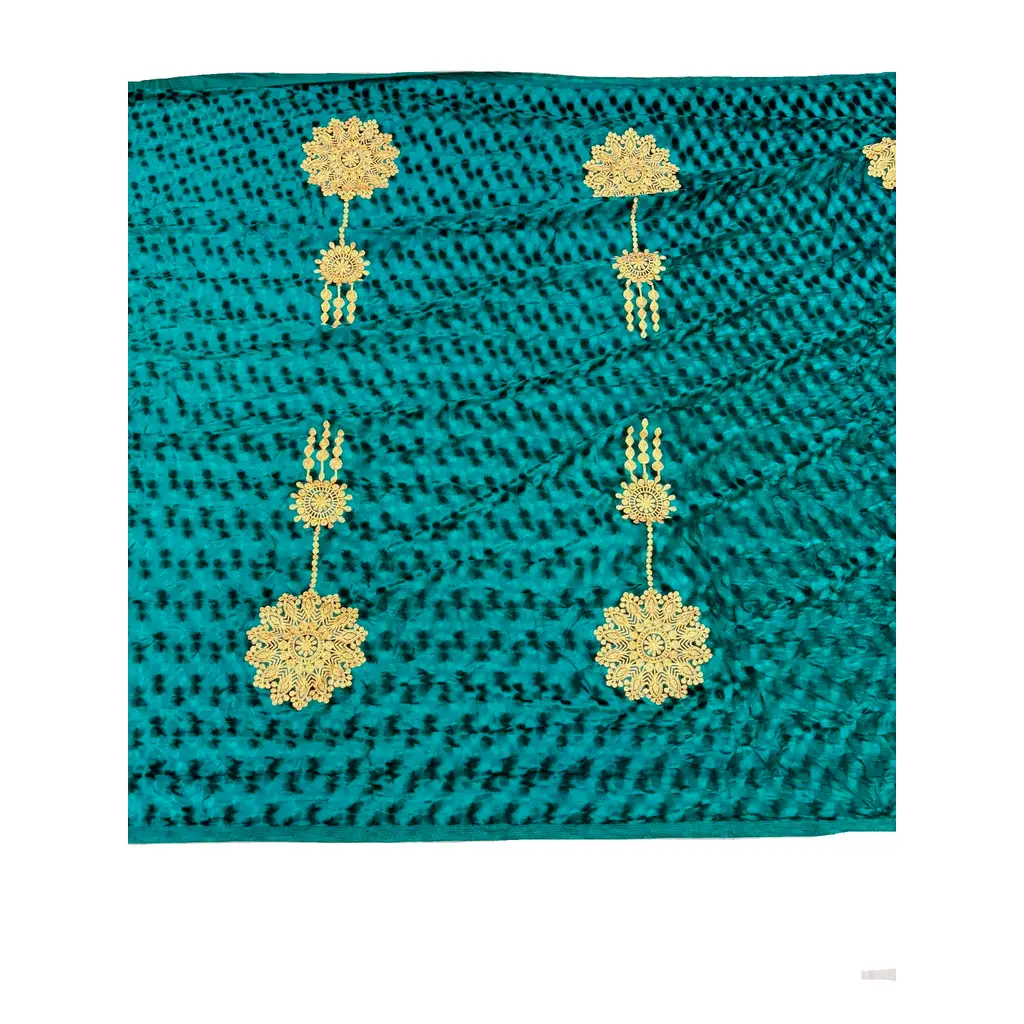 Nakış İşlemeli Kadife Elbiselik Kumaş 500x150cm 002