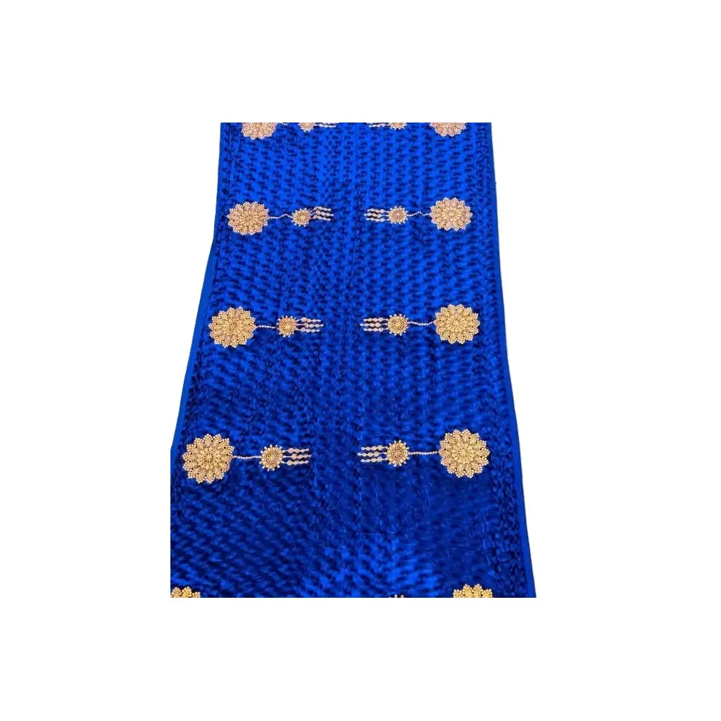 Nakış İşlemeli Kadife Elbiselik Kumaş 500x150cm 005