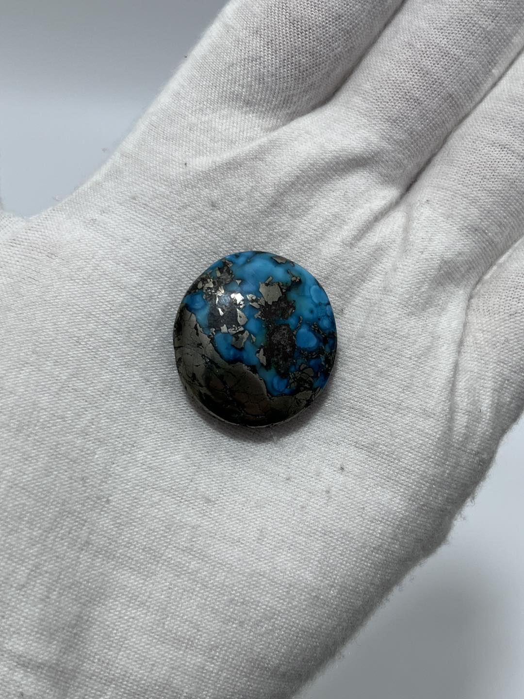 Okyanus Temalı Doğal Kabaşon Firuze Taşı 74,4 Karat - Turkuaz Taşı 14,89 Gram Okyanus Temalı Doğal Kabaşon Firuze Taşı 74,4 Karat - Turkuaz Taşı 14,89 Gram