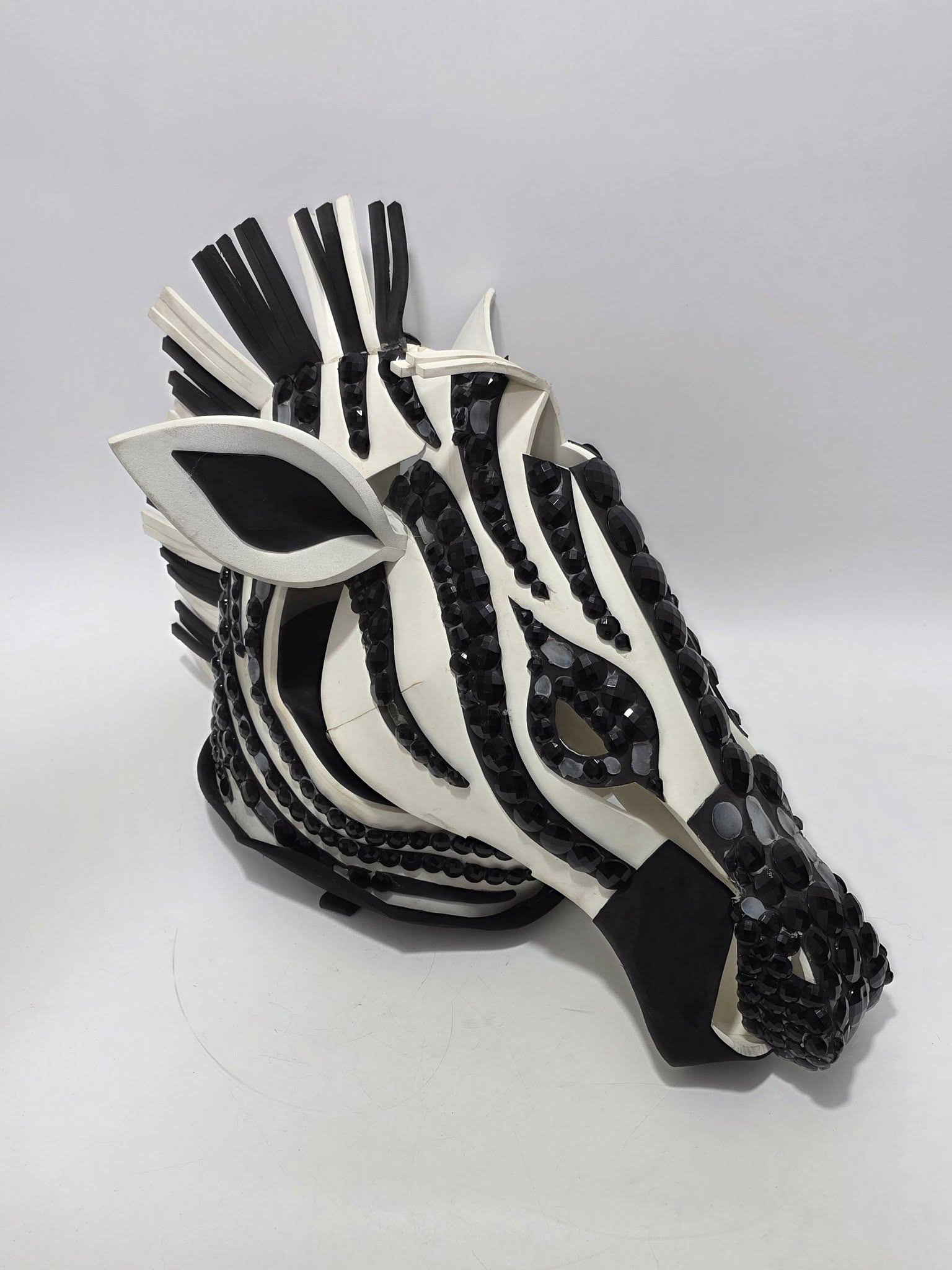 Orman Partisi için Zebra Kafası Cosplay Kostüm 65x50x35cm Orman Partisi için Zebra Kafası Cosplay Kostüm 65x50x35cm