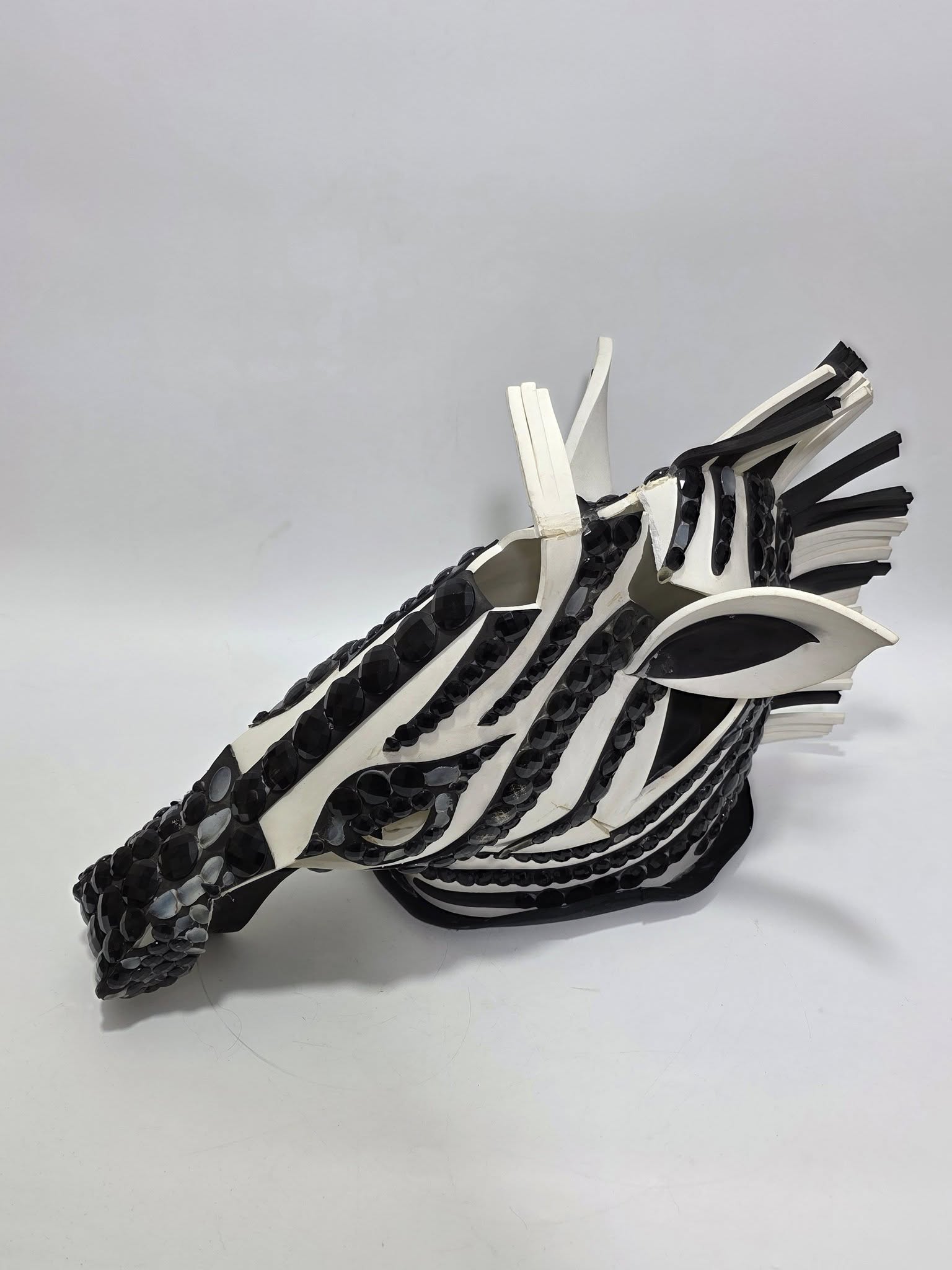 Orman Partisi için Zebra Kafası Cosplay Kostüm 65x50x35cm Orman Partisi için Zebra Kafası Cosplay Kostüm 65x50x35cm