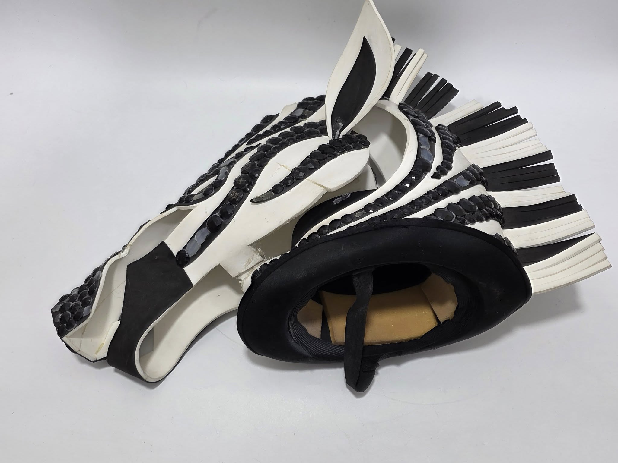 Orman Partisi için Zebra Kafası Cosplay Kostüm 65x50x35cm Orman Partisi için Zebra Kafası Cosplay Kostüm 65x50x35cm