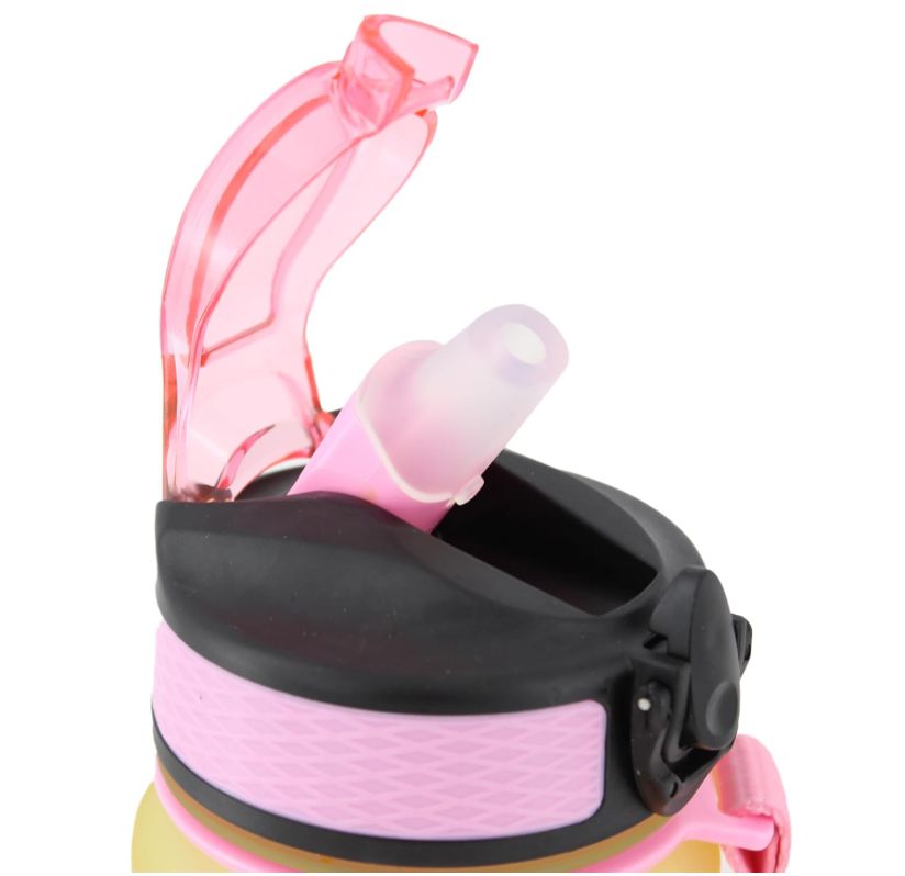 Otomatik Pipetli Su Matarası Yedek Kapağı 65mm Pembe Otomatik Pipetli Su Matarası Yedek Kapağı 65mm Pembe
