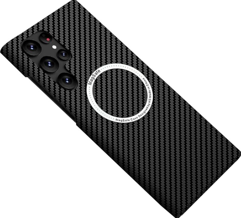 Samsung Galaxy S23 Ultra Karbon Fiber Doku Magsafe Manyetik Telefon Kılıfı Samsung Galaxy S23 Ultra Karbon Fiber Doku Magsafe Manyetik Telefon Kılıfı