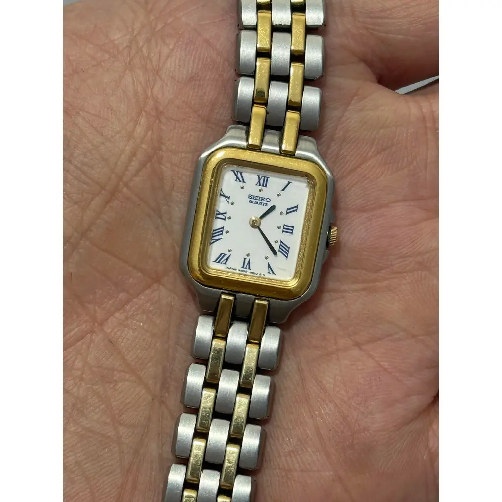 Seiko Tank Çelik Kordon Kadın Kol Saati 4N00-5370 2.El