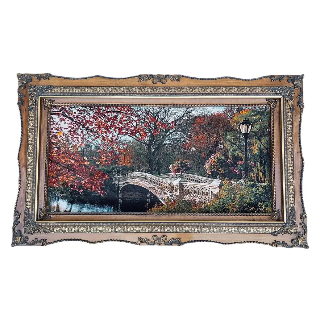 Sonbahar Valsi Adlı İran Tebriz Halı Tablo 120x70cm - Duvar Halı Kilim Tablo