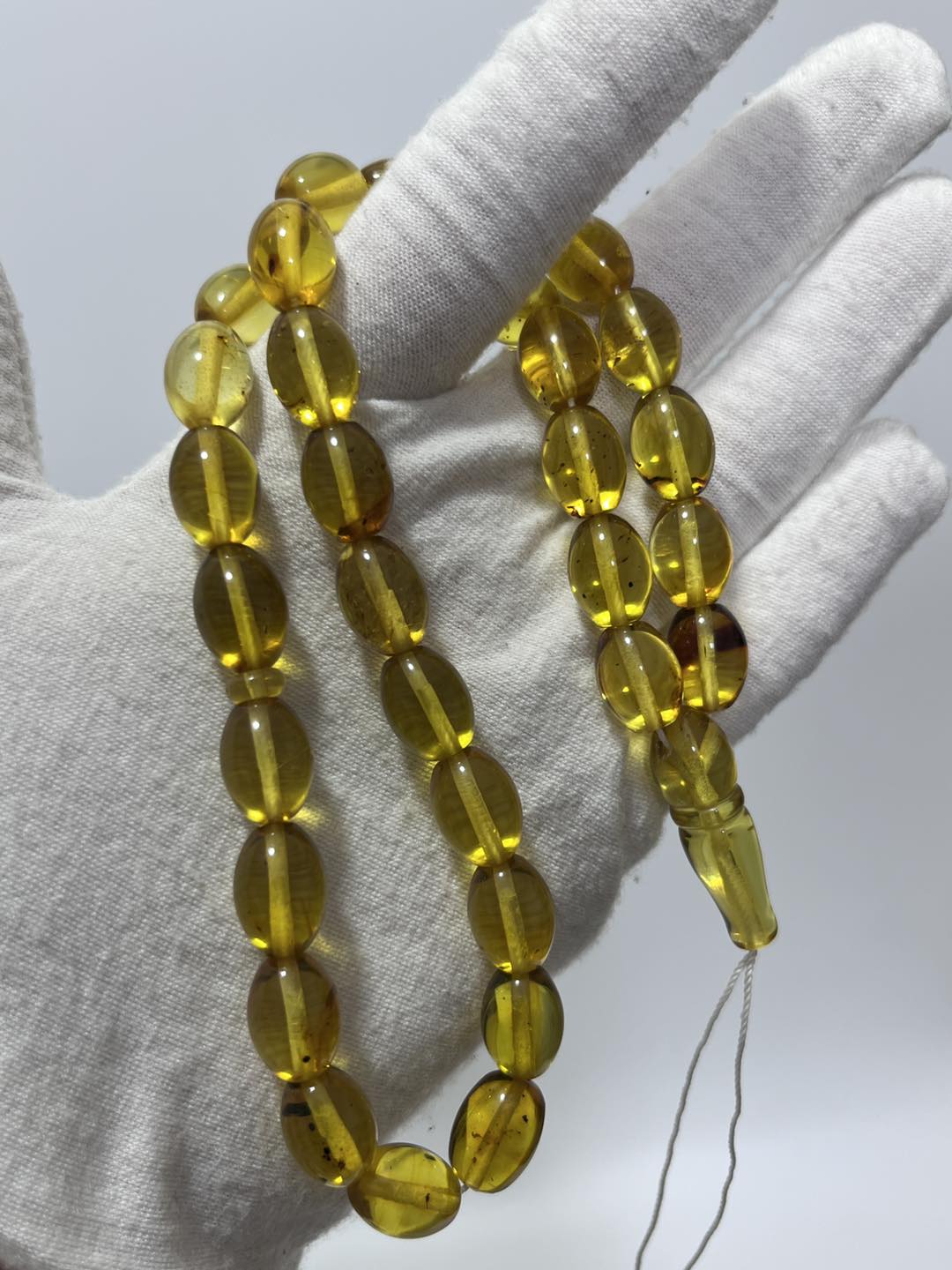 Su Damlası Fosilli Doğal Kaya Damla Kehribar Tesbih 25,45 Gram Su Damlası Fosilli Doğal Kaya Damla Kehribar Tesbih 25,45 Gram