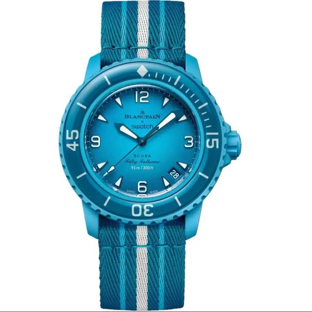 Swatch x Blancpain Blue Lagoon Kol Saati