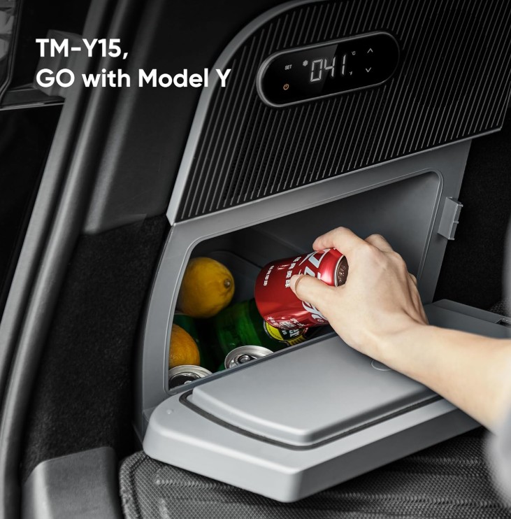 Temai TM-Y15 Tesla Model Y Araç İçi Bagaj Buzdolabı 12V 15Litre Temai TM-Y15 Tesla Model Y Araç İçi Bagaj Buzdolabı 12V 15Litre