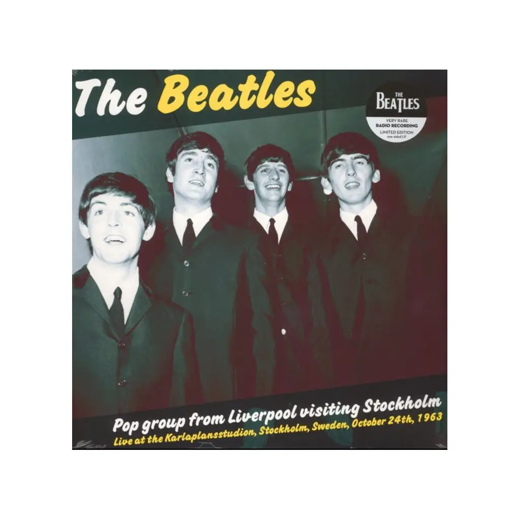 The Beatles ‎– Pop Group From Liverpool Visiting Stockholm LP Plak 