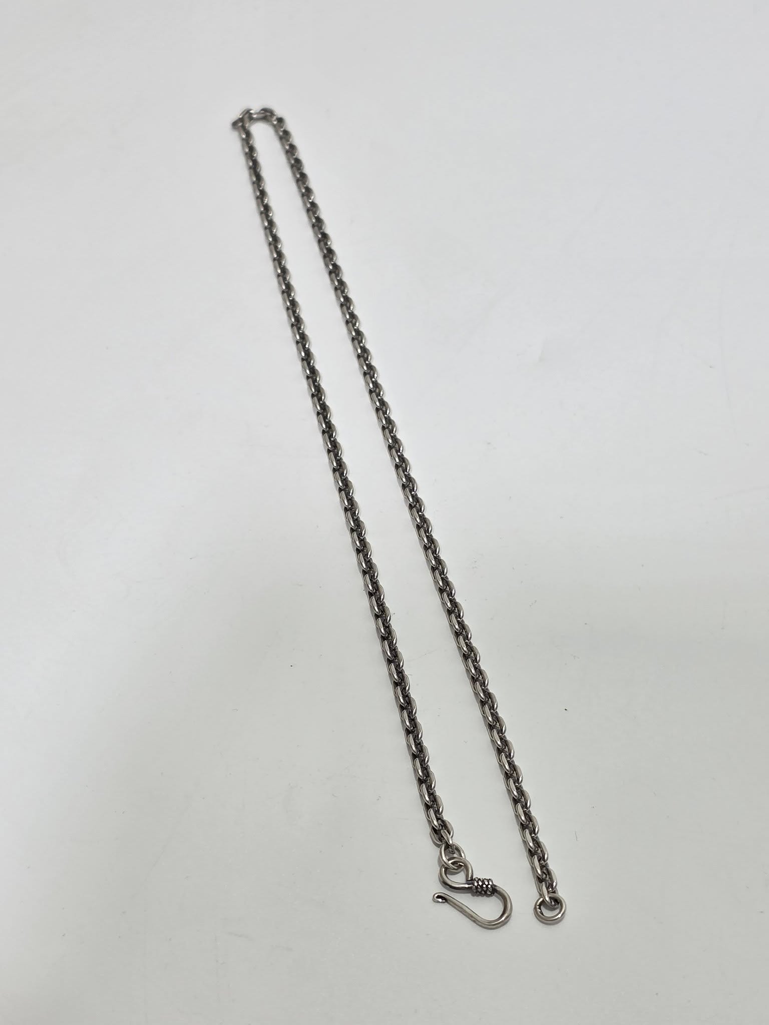 Zincir Motifli 925 Ayar Gümüş Kolye 4mm 19,05 Gram Zincir Motifli 925 Ayar Gümüş Kolye 4mm 19,05 Gram