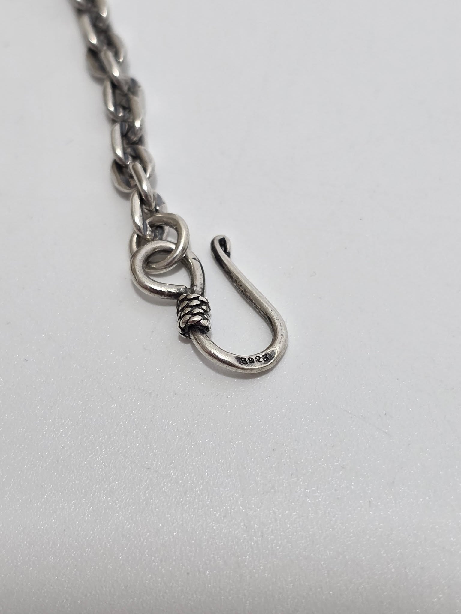 Zincir Motifli 925 Ayar Gümüş Kolye 4mm 19,05 Gram Zincir Motifli 925 Ayar Gümüş Kolye 4mm 19,05 Gram