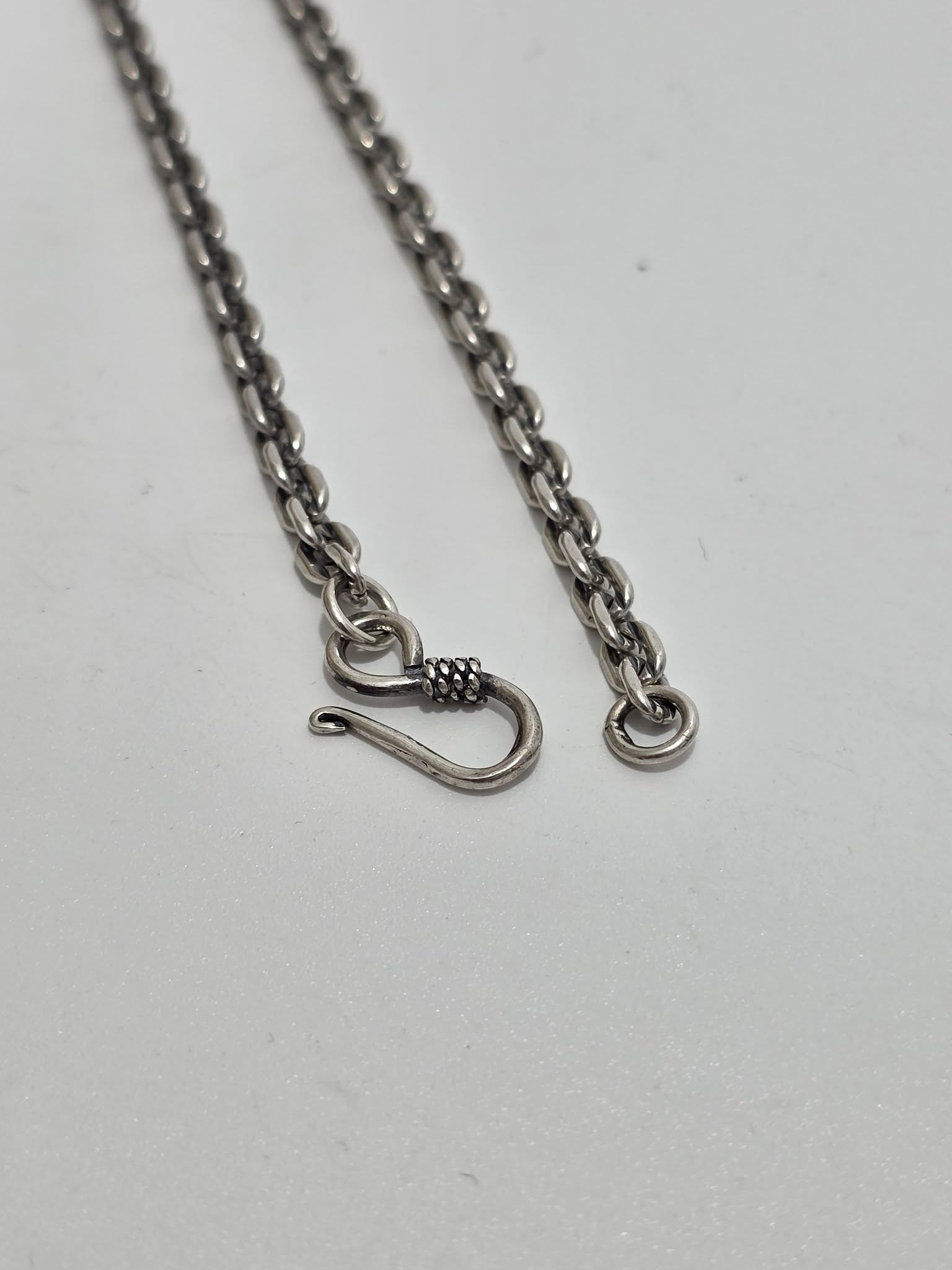 Zincir Motifli 925 Ayar Gümüş Kolye 4mm 19,05 Gram Zincir Motifli 925 Ayar Gümüş Kolye 4mm 19,05 Gram