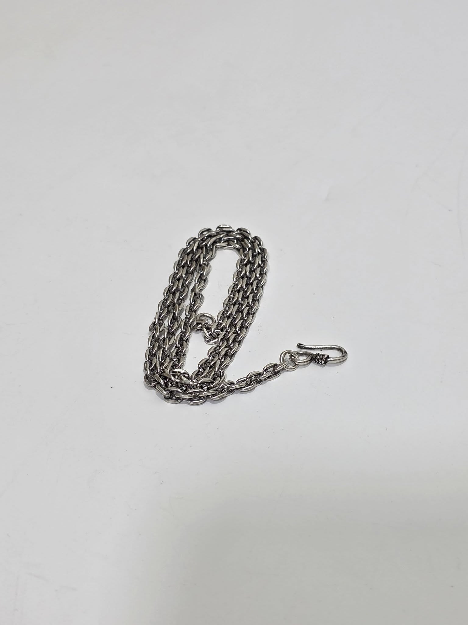 Zincir Motifli 925 Ayar Gümüş Kolye 4mm 19,05 Gram Zincir Motifli 925 Ayar Gümüş Kolye 4mm 19,05 Gram